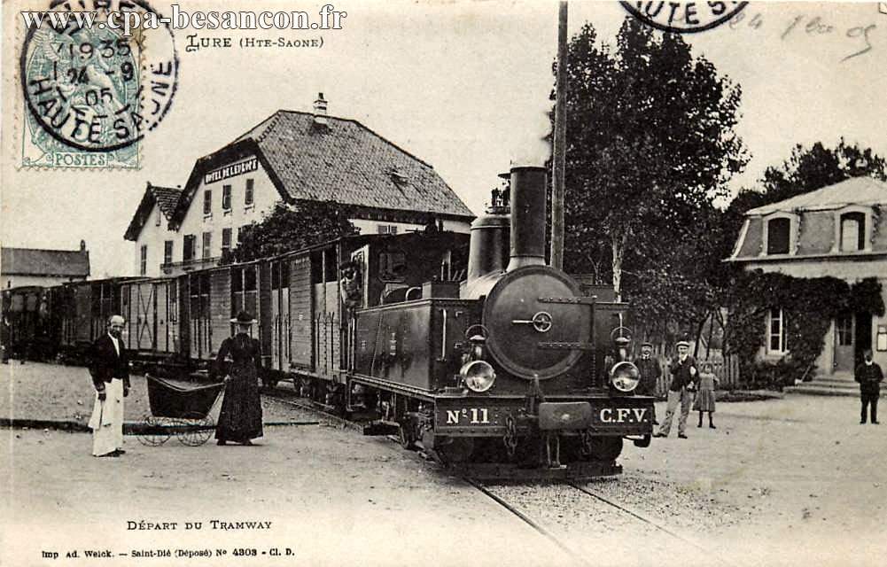 LURE (HTE-SAONE) - DÉPART DU TRAMWAY